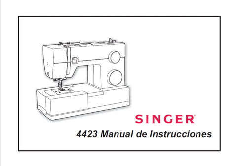 SINGER 4423 MAQUINA DE COSER MANUAL DE INSTRUCCIONES 32 PAGINA ESP