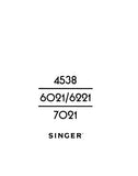 SINGER 4538 6021 6221 7021 SEWING MACHINE INSTRUCTION BOOK LIBRO DE INSTRUCCIONES MANUEL D'INSTRUCTION 93 PAGES ENG ESP FRANC