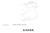 SINGER 4572 93220 93234 SEWING MACHINE INSTRUCTION BOOK 61 PAGES ENGLISH