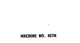 SINGER 457K SEWING MACHINE ILLUSTRATED PARTS LIST 4 PAGES ENGLISH