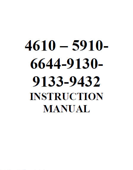 SINGER 4610 5910 6644 9130 9133 9432 SEWING MACHINE INSTRUCTION MANUAL 56 PAGES ENGLISH