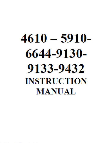 SINGER 4610 5910 6644 9130 9133 9432 SEWING MACHINE INSTRUCTION MANUAL 56 PAGES ENGLISH