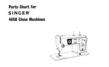 SINGER 466K SEWING MACHINE MACHINE PARTS CHART 5 PAGES ENGLISH