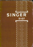 SINGER 5107 SEWING MACHINE INSTRUCTION BOOK 46 PAGES ENGLISH