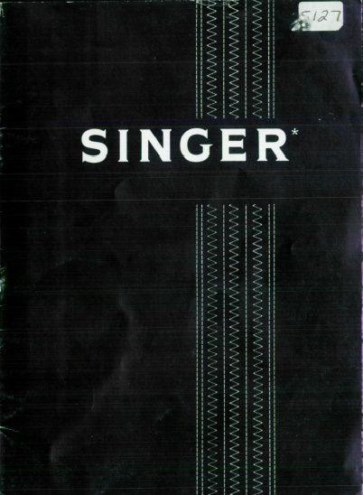 SINGER 5127 SEWING MACHINE INSTRUCTION BOOK 38 PAGES ENGLISH