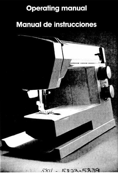 SINGER 5811 5823 5839 SEWING MACHINE OPERATING MANUAL MANUAL DE INSTRUCCIONES 30 PAGES ENGLISH