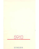 SINGER 5910 SEWING MACHINE OWNERS MANUAL 36 PAGES ENGLISH