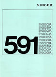 SINGER 591D200A 240A 300A 303A 305A 308A 591C200A 240A 300A 308A SEWING MACHINE INSTRUCTION BOOK 46 PAGES ENGLISH (Copy)