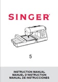 SINGER 5 SEWING MACHINE INSTRUCTION MANUAL MANUEL D'INSTRUCTION MANUAL DE INSTRUCCIONES 136 PAGES ENG FRANC ESP