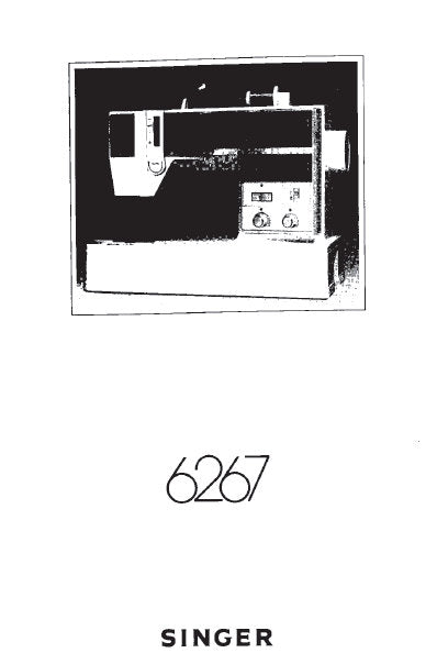 SINGER  6267 NAHMASCHINE/NAAIMACHINE/MACHINE A COUDRE BEDIENUNGSANLEITUNG/HANDBOEK/MANUEL D'INSTRUCTIONS 23 SEITE/PAGES DEUT NL FR