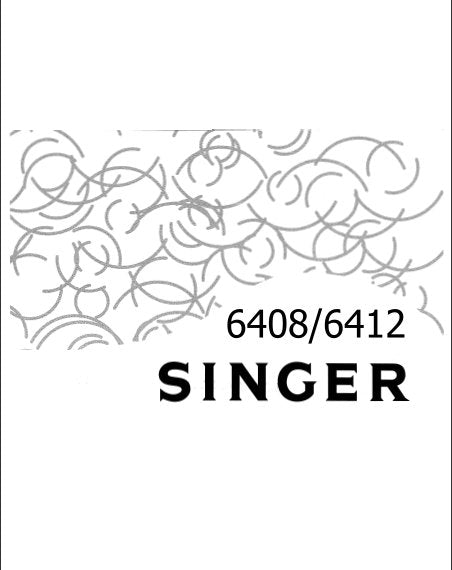SINGER 6408 6412 SEWING MACHINE INSTRUCTIONS 28 PAGES ENGLISH