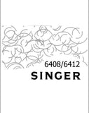 SINGER 6408 6412 SEWING MACHINE INSTRUCTIONS 28 PAGES ENGLISH