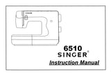 SINGER 6510 SEWING MACHINE INSTRUCTION MANUAL 59 PAGES ENGLISH