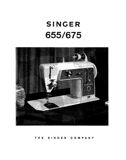 SINGER 655 675 SEWING MACHINE INSTRUCTION BOOK 99 PAGES ENGLISH