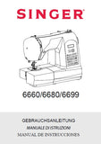 SINGER 6660 6680 6699 NAHMASCHINE MACCHINA DA CUCIRE MAQUINA DE COSER GEBRAUCHSANLEITUNG/MANUALE DI ISTRUZIONI/MANUAL DE INSTRUCCIONES 76 SEITE/PAGINA DEUT ITAL ESP
