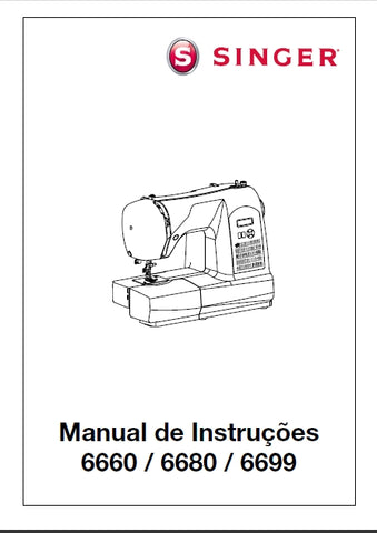 SINGER 6660 6680 6699 MAQUINA DE COSTURA MANUAL DE INSTRUCOES 32 PAGINA PORTUGUESE