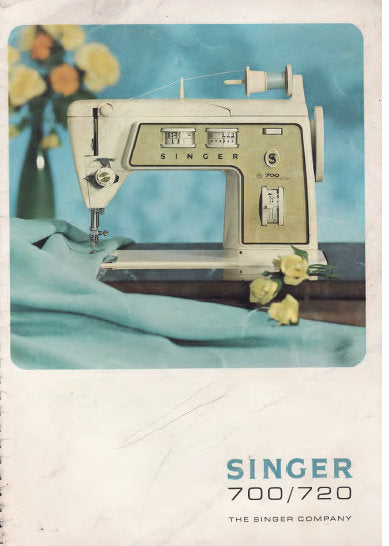 SINGER 700 720 SEWING MACHINE INSTRUCTION BOOK 128 PAGES ENGLISH