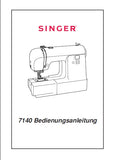 SINGER 7140 NAHMASCHINE BEDIENUNGSANLEITUNG 41 SEITE DEUT