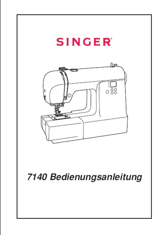 SINGER 7140 NAHMASCHINE BEDIENUNGSANLEITUNG 41 SEITE DEUT