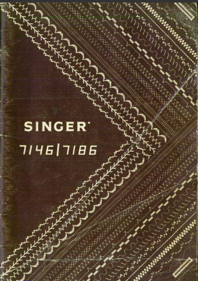 SINGER 7146 7186 SEWING MACHINE INSTRUCTION BOOK 79 PAGES ENGLISH
