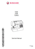 SINGER 7256 7258 7258Q SEWING MACHINE SERVICE MANUAL 39 PAGES ENGLISH