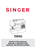 SINGER 7258Q SEWING MACHINE INSTRUCTION MANUAL MANUAL DE INSTRUCCIONES MANUEL D'INSTRUCTION 90 PAGES ENG ESP FR