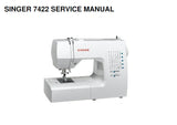 SINGER 7422 7424 7426 7428 7442 7444 7446 7448 7462 7464 7466 7468  SEWING MACHINE SERVICE MANUAL 42 ENGLISH