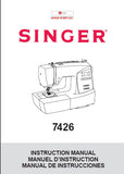 SINGER 7426 SEWING MACHINE INSTRUCTION MANUAL MANUEL D'INSTRUCTION MANUAL DE INSTRUCCIONES 84 PAGES ENG FRANC ESP