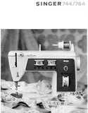 SINGER 744 764 SEWING MACHINE INSTRUCTION BOOK 54 PAGES ENGLISH