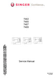 SINGER 7463 7465 7467 7469 SEWING MACHINE SERVICE MANUAL 61 PAGES ENGLISH