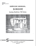 SINGER 750 SERIES 750 756 758 SEWING MACHINE SERVICE MANUAL 42 PAGES ENGLISH