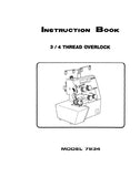 SINGER 7934 SEWING MACHINE INSTRUCTION BOOK 26 PAGES ENGLISH