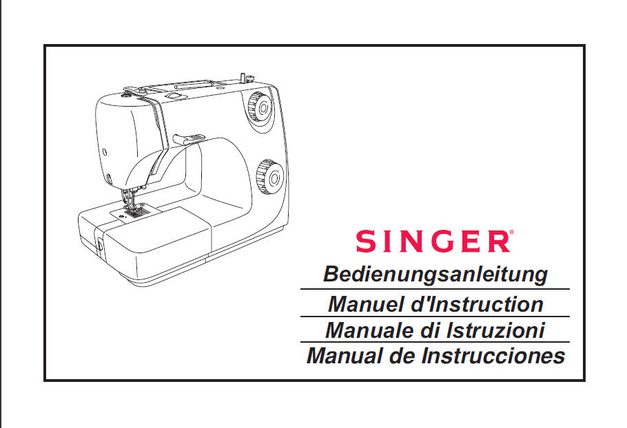 SINGER 8280L NAHMASCHINE MACCHINA DA CUCIRE MACHINE A COUDRE MAQUINA DE COSER BEDIENUNGSANLEITUNG MANUALE DI STRUZIONI MANUEL D' MANUAL DE INSTRUCCIONES  93 SEITE/PAGES DEUT IT FRANC ESP