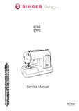 SINGER 8763 8770 CURVY SEWING MACHINE SERVICE MANUAL 49 PAGES ENGLISH