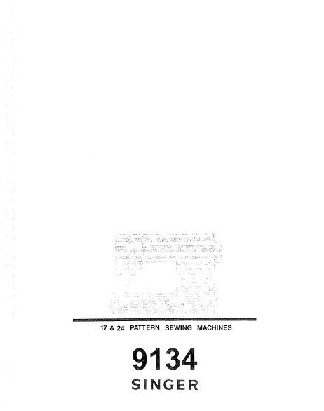 SINGER 9134 SEWING MACHINE INSTRUCTION MANUAL 52 PAGES ENGLISH