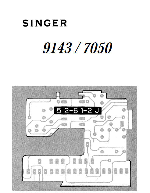 SINGER 9143 7050 SEWING MACHINE INSTRUCTION BOOK 51 PAGES ENGLISH