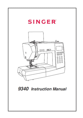 SINGER 9340 SEWING MACHINE INSTRUCTION MANUAL 91 PAGES ENG