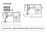 SINGER 9858 9858-1 SEWING MACHINE MAQUINA DE COSER MACHINE A COUDRE INSTRUCTION BOOK MANUAL DE INSTRUCCIONES MANUEL D'INSTRUCTIONS 40 PAGES ENG ESP FRANC