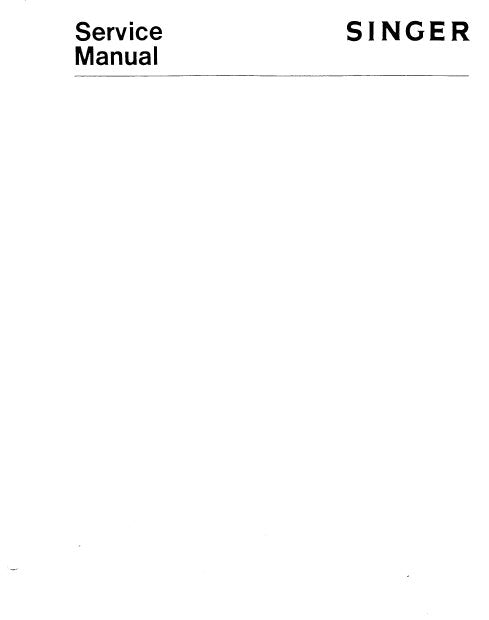 SINGER 991B3 991B43 SEWING MACHINE SERVICE MANUAL 67 PAGES ENGLISH