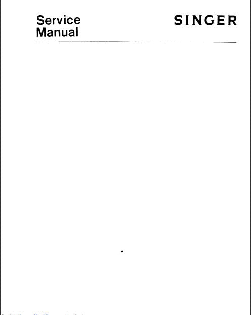 SINGER 991B SEWING MACHINE SERVICE MANUAL 47 PAGES ENGLISH