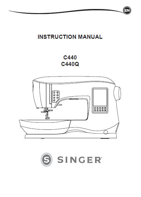 SINGER C440 C440Q MAQUINA DE COSER/MACHINE A COUDRE/SEWING MACHINE MANUAL DE INSTRUCCIONES MANUEL D'INSTRUCTION INSTRUCTION MANUAL 153 PAGINAS/ PAGES ESP FRANC ENG