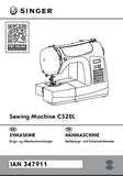 SINGER C520L NAHMASCHINE/SYMASKINE BEDIENUNGSANLEITUNG/BRKSANVISNING 101 SEITE DEUT DAN