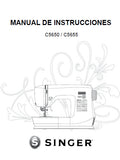 SINGER C5650 C5655 MAQUINA DE COSER MANUAL DE INSTRUCCIONES 45 PAGINAS ESP