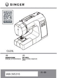 SINGER C620L NAHMASCHINE BEDIENUNGSANLEITUNG 86 SEITE DEUTSCH CZ