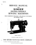 SINGER CLASS 306 319 401 206K43 206K25 SEWING MACHINE SERVICE MANUAL 183 ENGLISH