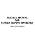 SINGER CLASS 66 99 185 SEWING MACHINE SERVICE MANUAL 16 ENGLISH
