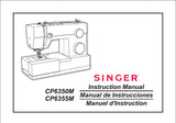 SINGER CP6350M CP6355M SEWING MACHINE INSTRUCTION MANUAL MANUAL DE INSTRUCCIONES MANUEL D'INSTRUCTION 76 PAGES ENG ESP FR