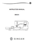 SINGER EM200 SUPERB SEWING MACHINE INSTRUCTION MANUAL MANUEL D'INSTRUCTION MANUAL DE INSTRUCCIONES 122 PAGES/PAGINAS ENG FRANC ESP