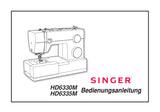 SINGER HD6330M HD6335M NAHMASCHINE BEDIENUNGSANLEITUNG 39 SEITE DEUTSCH