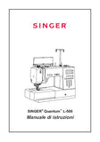 SINGER L-500 QUANTUM MACCHINA DA CUCIRE MANUALE DI ISTRUZIONI 109 PAGES ITALIANO